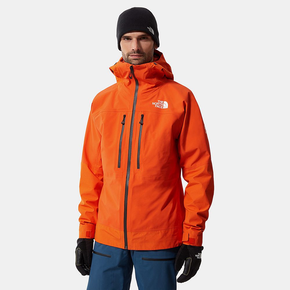 The North Face Insulated Jacket Mens Australia - The North Face Summit L5 Futurelight™ Red Orange Mo